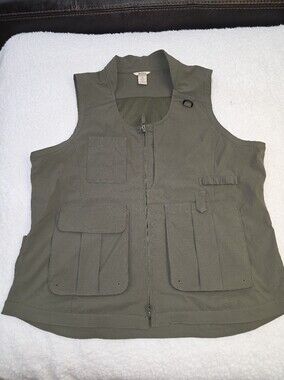 Duluth Trading Co Olive Utility Vest Womans Size XL. Lots Of Pockets. Gardening.